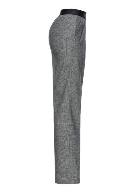 PRINCE OF WALES PANTS WITH ELASTIC WAISTBAND PINKO | Trousers | 102197 A07PIZ9